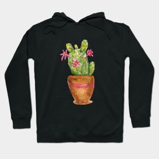 Watercolor cactus Hoodie